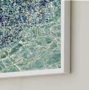 "Crystallize" - Art Print in Aqua by Whitley Williams - Frame Close-up