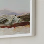 "Hilltop I" - Art Print in Grasses by Kayla King - Frame Close-up