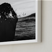 "Beach Boy" - Art Print in Black and white by Cade Cahalan - Frame Close-up