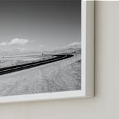 "Desert Route" - Art Print in Asphalt by Tania Medeiros - Frame Close-up