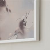 "Doves in Flight 1" - Art Print in Dusty Plum by Christa Kimble - Frame Close-up