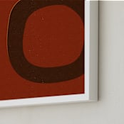 "Circle_08-01- A" - Art Print in Earthy Colors by Alain Castoriano - Frame Close-up