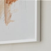 "after the bath" - Art Print in burnt sienna by Patricia Robitaille - Frame Close-up
