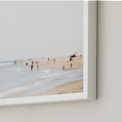 "Malibu" - Art Print in Mist by Vera Mladenovic - Frame Close-up
