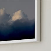 "Blue Dusk" - Art Print in Royal Blue by Jonathan Brooks - Frame Close-up