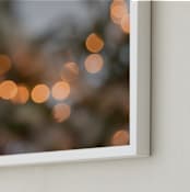 "Holiday Bokah" - Art Print in Evergreen by Rosie Elena Thompson - Frame Close-up