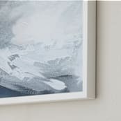 "Iron Sky" - Art Print in Iron grey/blue by Teodora Guererra - Frame Close-up