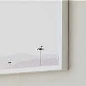 "Scenes from Eilat 2018, 32" - Art Print in Desert Sky by Tal Paz-Fridman - Frame Close-up