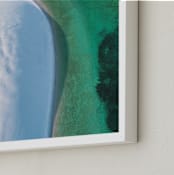 "The Emerald Lagoon" - Art Print in Emerald Green by Benno and Noosa - Frame Close-up