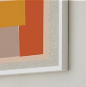 "Come And Stay With Me IIII" - Art Print in lbers Orange by Alain Castoriano - Frame Close-up