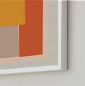 "Come And Stay With Me IIII" - Art Print in lbers Orange by Alain Castoriano - Frame Close-up