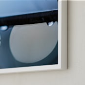 "Blue Hour Bokeh I" - Art Print in Blue Dusk by Lee Dunnie - Frame Close-up