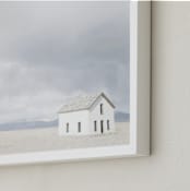 "on the range" - Art Print in mountain blue by Alicia Abla - Frame Close-up