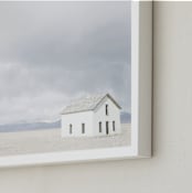 "on the range" - Art Print in mountain blue by Alicia Abla - Frame Close-up