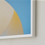 "Escape Routes #6" - Art Print in Blue Sunset by Massimiliano Massimo Borelli - Frame Close-up