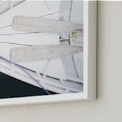 "Afloat" - Art Print in Dark Marine Teal by Haley George - Frame Close-up