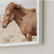 "BFF" - Art Print in Tan Brown by Irene Suchocki - Frame Close-up