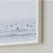 "Watermelon Sugar High" - Art Print in Ocean Blue by Summer Strauch - Frame Close-up