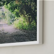"Pathway" - Art Print in Forest by Carol Schiraldi - Frame Close-up