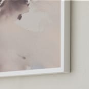 "Doves in Flight 2" - Art Print in Dusty Plum by Christa Kimble - Frame Close-up