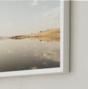 "Stillness of Day" - Art Print in Lake by David Michuki - Frame Close-up