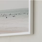 "Next To You In Malibu" - Art Print in Seascape Green by Summer Strauch - Frame Close-up