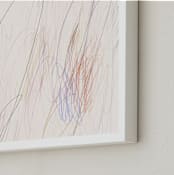"Amidst the Chaos" - Art Print in Marshmallow by Morgan Kendall - Frame Close-up