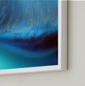 "Wave Flow" - Art Print in Aqua by Heather Young Art - Frame Close-up