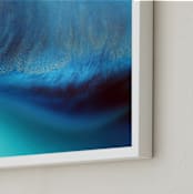 "Wave Flow" - Art Print in Aqua by Heather Young Art - Frame Close-up