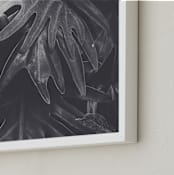 "Tropical Tori" - Art Print in Tropical Gray by K.Short - Frame Close-up