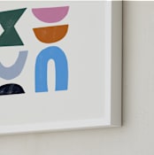 "Color Form" - Art Print in Pacific Blue by Ampersand Design Studio - Frame Close-up