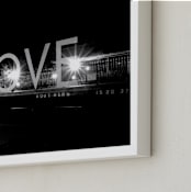"Lovelight" - Art Print in Black and White by AMANDA LOMAX - Frame Close-up