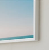 "Martha's Horizon" - Art Print in Sky Blue by Whitney Deal - Frame Close-up