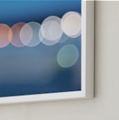 "Blue Hour Bokeh II" - Art Print in Blue Hour by Lee Dunnie - Frame Close-up