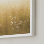 "Golden Meadow" - Art Print in yellow by Julia Preminger - Frame Close-up