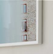 "À Travers" - Art Print in Sky by Tania Medeiros - Frame Close-up
