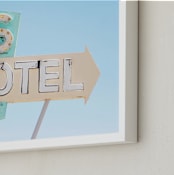 "Route 66" - Art Print in Pastel by Land Collioure Le Coq - Frame Close-up