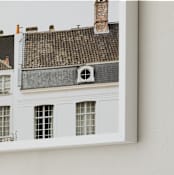 "Ghent" - Art Print in Slate by Heather Deffense - Frame Close-up
