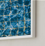 "Dive Right In" - Art Print in Water by Helen Makadia - Frame Close-up