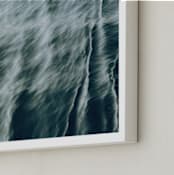 "Mint wave" - Art Print in Waves by Lying on the grass - Frame Close-up