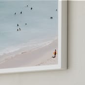 "IT'S A PARTY IN THE USA" - Art Print in Summer Blues by Summer Strauch - Frame Close-up