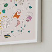 "Connections" - Art Print in Candy by Tatjana Koraksic - Frame Close-up