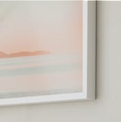"isla obscura I" - Art Print in coral by Kamala Nahas - Frame Close-up