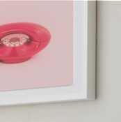 "Call Me Maybe 1" - Art Print in Baby Pink by Deborah Chou - Frame Close-up
