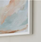 "A Promise for August" - Art Print in Coral by Mya Bessette - Frame Close-up