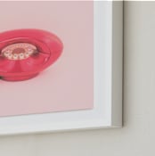 "Call Me Maybe 1" - Art Print in Baby Pink by Deborah Chou - Frame Close-up