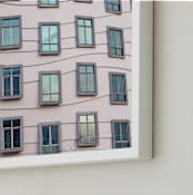 "Windows" - Art Print in Light Pink by Igor - Frame Close-up