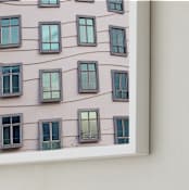 "Windows" - Art Print in Light Pink by Igor - Frame Close-up