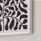 "Branches to the Sky" - Art Print in Chalkboard Black by Alisa Galitsyna - Frame Close-up