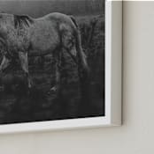"Frolicking Fille" - Art Print in Charcoal Black by Hollie Renner Photography - Frame Close-up